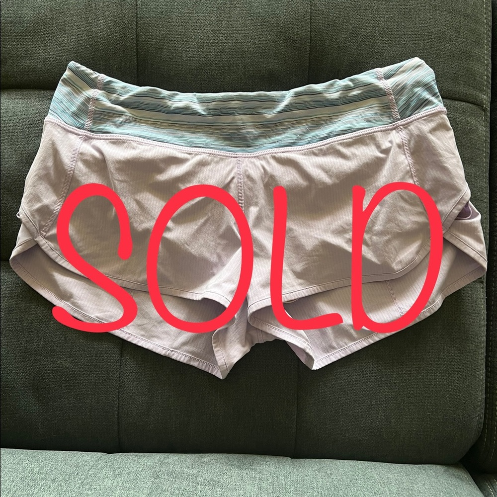 Lululemon Speed Shorts size 8 2.5 inseam